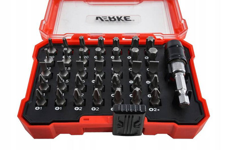 Zestaw Bitów Końcówki Torx Imbus Płaskie 36szt Verke V39200