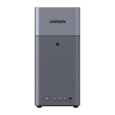 Serwer plików NAS Ugreen DH2300, 2-dyskowy, A72+A53, 4GB DDR4, 1GbE, 4K + kabel HDMI
