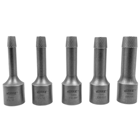 Wykrętaki do szpilek 1/2'' zestaw 5szt 8-16mm Verke V86482