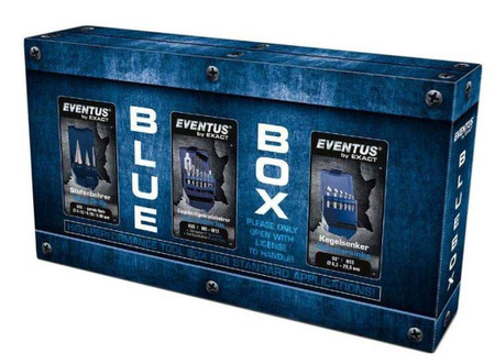 Zestaw wierteł Blue Box EXACT wiertła+ gwintowniki+ pogłębiacze 70613