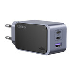Ładowarka sieciowa Ugreen Nexode S (Air) 65W, USB + 2x USB-C (szara)