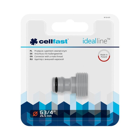 Przyłącze 3/4'' Gwint Zewnętrzny IDEAL Cellfast 50-670