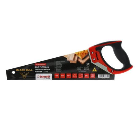 Piła ręczna do drewna płatnica 400mm 11 TPI Black Bull SCHMITH