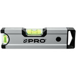 Poziomnica kieszonkowa 17cm PRO600 anodowana z magnesami PRO A6017