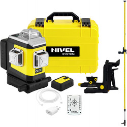 Laser krzyżowy (zielony) 3x360 Nivel System CLx3G + tyczka zestaw