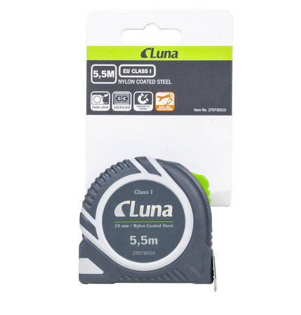 Przymiar taśmowy metrówka 5,5m Luna PUSH LOCK 5.5 270730310