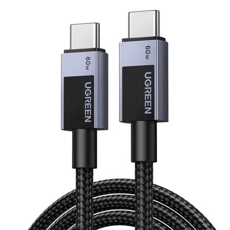 Kabel USB-C do USB-C Ugreen L524, 60W, PD, 3m (szary)