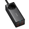Ładowarka sieciowa / listwa zasilająca Baseus GaN3 Pro 2x USB + 2xUSB-C + AC, 100W (czarna)