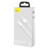 Kabel micro USB do USB Baseus Simple Wisdom, 2.1A, 1.5m (biały) 2szt.