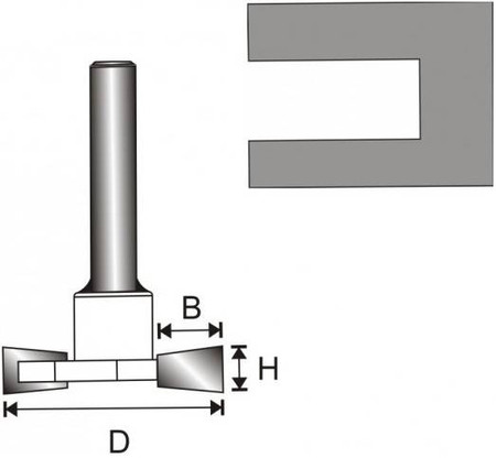 FREZ ROWKUJĄCY T8 DEDRA 07F122B