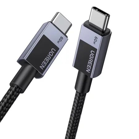 Kabel USB-C do USB-C Ugreen L524, 60W, PD, 3m (szary)
