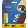 KRĄŻEK NA RZEP 5szt 125mm P240 ELEKTROKORUND NORTON 69957373240