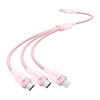 Kabel USB 2.0 A do 3w1 3A Vention CTPPG 1.5M (różowy)