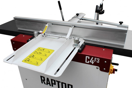 Strugarko-grubościówka z wałem spiralnym i wiertarką OPTIMAT RAPTOR C4-F3