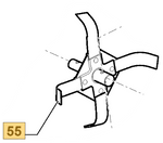 NOŻE KPL. LEWE SILEX 500R-G STIGA 1483-2170-01