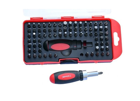 KOMPLET BITÓW Z UCHWYTEM 79szt. SCHMITH SQBT-03
