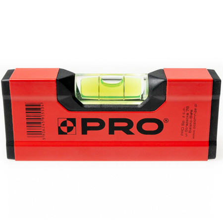 Poziomnica mini 12cm PRO600 malowana czerwona PRO A1012