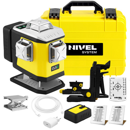 Laser krzyżowy (zielony) 4x360 Nivel System CL5G