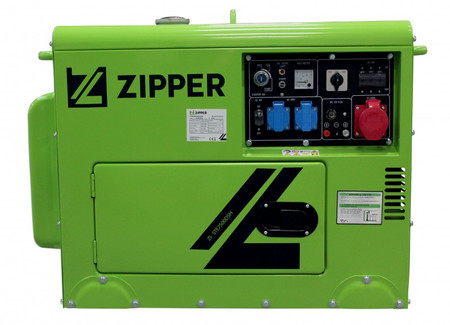 Generator Agregat Prądu Budowlany AVR Diesel Zipper ZI-STE7500DSH