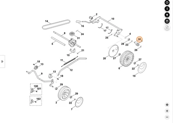 STIHL KLIN KOSIARKI, wpust kosiarki 0000-704-8300