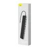 Hub 12w1 Baseus EliteJoy Gen2 series USB-C do 2xHDMI+ 3xUSB 3.0+ PD+ DP+ SD/TF+ RJ45+Type-C+ 3.5mm (ciemny szary)