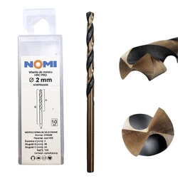 Wiertło do metalu 2mm Nomi hrc pro do stali tworzyw aluminium drewna 