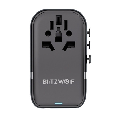 Adapter Podróżny 5w1 Blitzwolf BW-TA2 2xUSB PD + 2xC QC + C GaN 100W