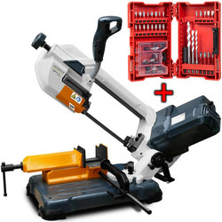 Piła taśmowa kątowa Optisaw SQ-V13 Optimum 3194013 + zestaw bitów i wierteł