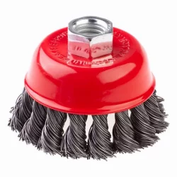 Szczotka doczołowa stalowa, skręcana M14 120mm Schmith SSZD-14