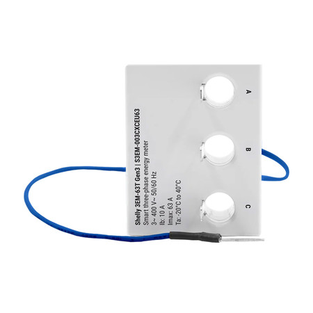 Miernik energii 1/3-kanałowy WiFi Shelly 3EM-63T Gen3 (płaski zacisk)