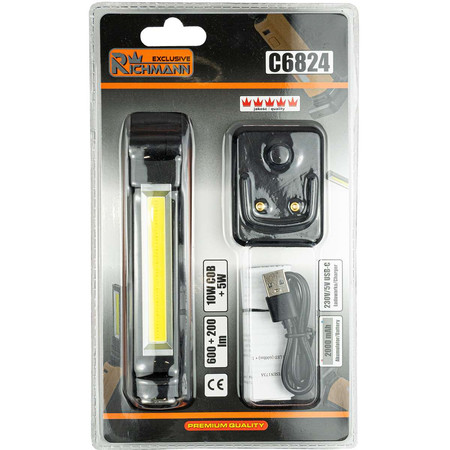 Lampa akumulatorowa magnetyczna 5W+1W RICHMANN C6824
