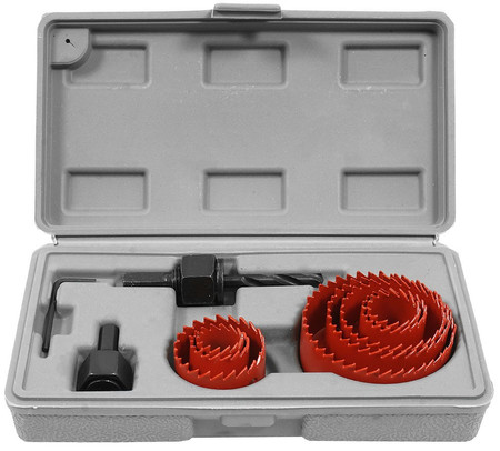 Zestaw otwornic do drewna 19-64mm 8+3szt Verke V05501