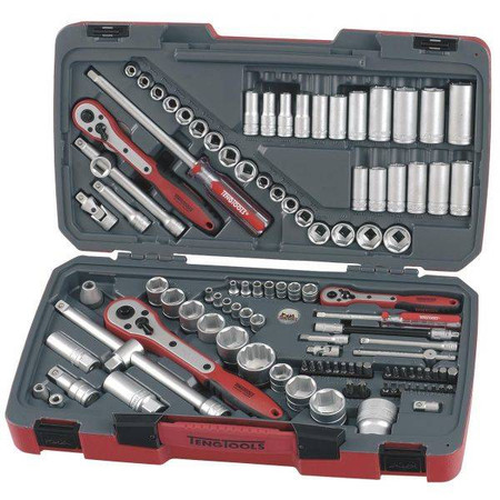 111-elementowy zestaw narzędzi nasadowych z chwytem kwadratowym 1/4", 3/8" i 1/2" TM111 Teng Tools 167230101