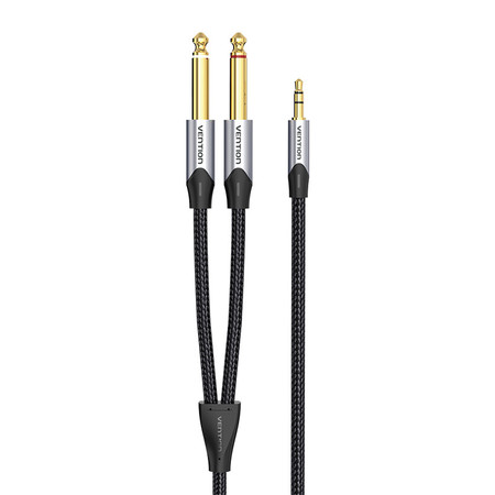Kabel audio mini jack 3.5mm do 2x jack 6.35mm męski Vention BARHK 8m