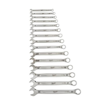 Zestaw kluczy płasko-oczkowych 15 szt.  Milwaukee 4932464258