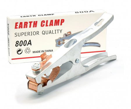  Zacisk masowy kleszczowy 500A z opaską miedzianą Ideal ZM-500A