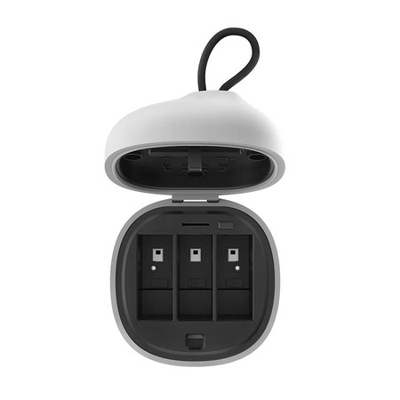 Wodoodporna ładowarka trójkanałowa Allin box Telesin + 2 akumulatory do GoPro Hero 12 / Hero 11 / Hero 10 / Hero 9 (GP-BTR-905-GY-B)