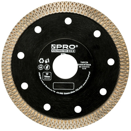 Tarcza diamentowa 125x1,2x22,2mm do ceramiki slim Pro WT121