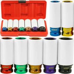 Nasadki Udarowe Do Felg Aluminiowych 1/2" 7 Szt. Verke