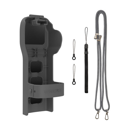 Etui ochronne Sunnylife z paskiem i smyczą do Osmo Pocket 3 (szare)