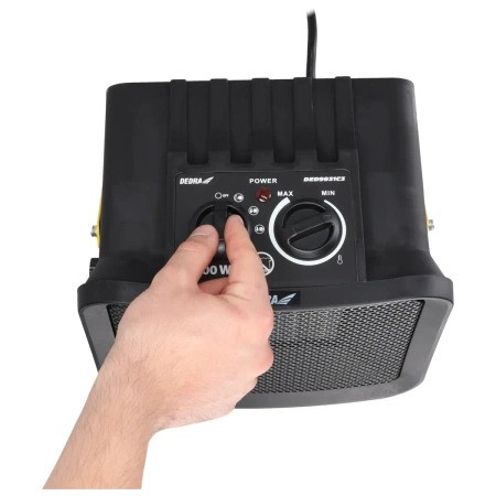 Nagrzewnica elektryczna PTC 3,0kW, Kwadratowa, Stojak Dedra DED9931C3