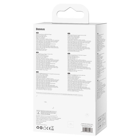 Ładowarka sieciowa / listwa zasilająca Baseus GaN3 Pro 2x USB + 2xUSB-C + AC, 100W (czarna)