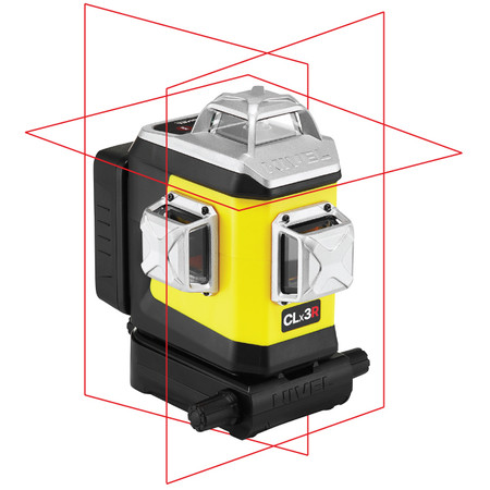 Laser krzyżowy (czerwony) 3x360 Nivel System CLx3R + statyw zestaw