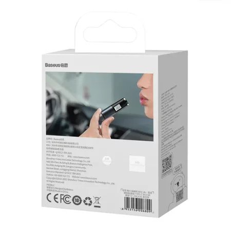 Elektroniczny alkomat Baseus Digital Alcohol Tester, bezustnikowy, LCD (czarny)