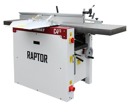 Strugarko-grubościówka z wałem spiralnym i wiertarką OPTIMAT RAPTOR C4-F3