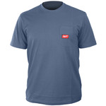 Koszulka niebieska S z kieszonką z krótkim rękawem Milwaukee 4932493013