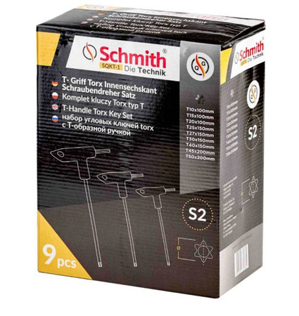 KOMPLET KLUCZY TORX TYP T 9szt SCHMITH SQKT-1