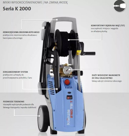 Myjka wysokociśnieniowa K 2195 TS 180 bar 480L KRANZLE  604050