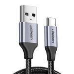 Kabel USB do USB-C QC3.0 UGREEN  US288 0,5m z aluminiową wtyczką (czarny)