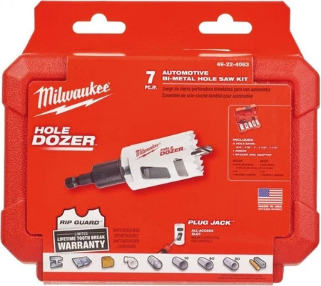 ZESTAW OTWORNIC BI-MET 7szt MILWAUKEE 49224083